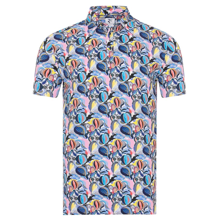 Polos R2 Amsterdam | Hot Air Balloon Print Pique Polo » Friclothes